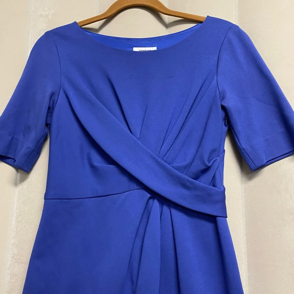 Moschino Women’s Dress Size 8 Shift Cross Over Front Designer Quiet Luxury